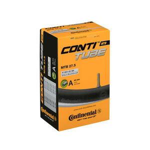 Continental MTB Tube - Schrader 40mm Valve: Black 26x1.75-2.5" 