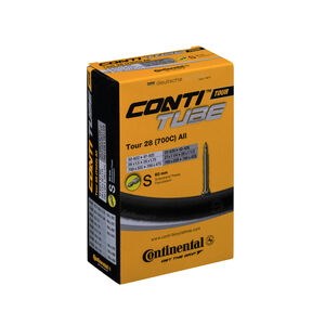 Continental Tour Tube - Presta 60mm Valve: Black 700x32-47c 