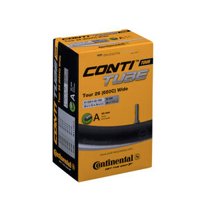 Continental Tour Tube - Schrader 40mm Valve: Black 26x1.75-2.5" 