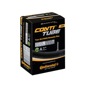 Continental Tour Tube Hermetic Plus - Schrader 40mm Valve: Black 26x1.3-1.75" 