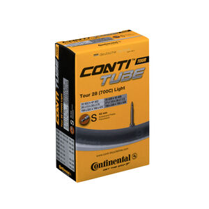 Continental Tour Tube Light - Presta 42mm Valve: Black 700x32-47c 