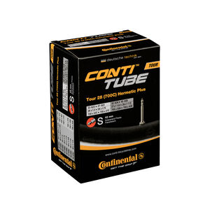 Continental Tour Tube Hermetic Plus - Presta 42mm Valve: Black 26x1.3-1.75" 
