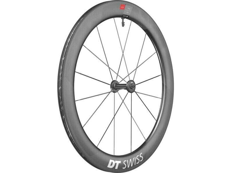 DT Swiss ARC 1100 DICUT wheel, carbon clincher 62 x 17 mm rim, front click to zoom image