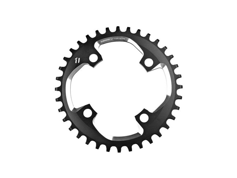 SRAM Chain Ring X-sync 40t 11 Speed Apex1 Asymmetric 110bcd Alumblack Bb30 Or Gxp 11spd 40t click to zoom image