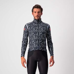 Castelli Perfetto RoS Long Sleeve Jacket - Limited Edition Prints Savile Blue/Light Gray-Micro Flowers 