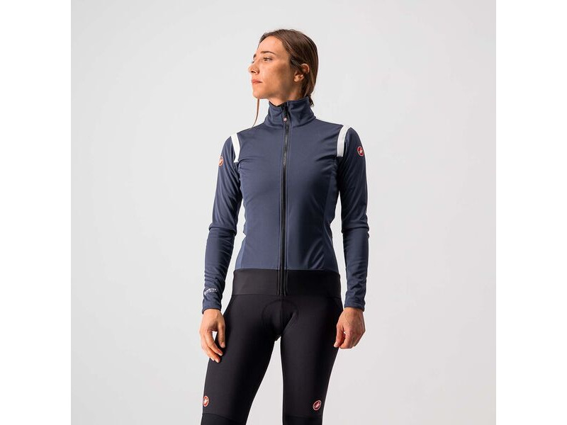 Castelli Alpha RoS 2 Light Women's Jacket Dark Steel Blue/Soft Pink click to zoom image