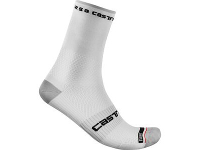 Castelli Rosso Corsa Pro 15 Socks White
