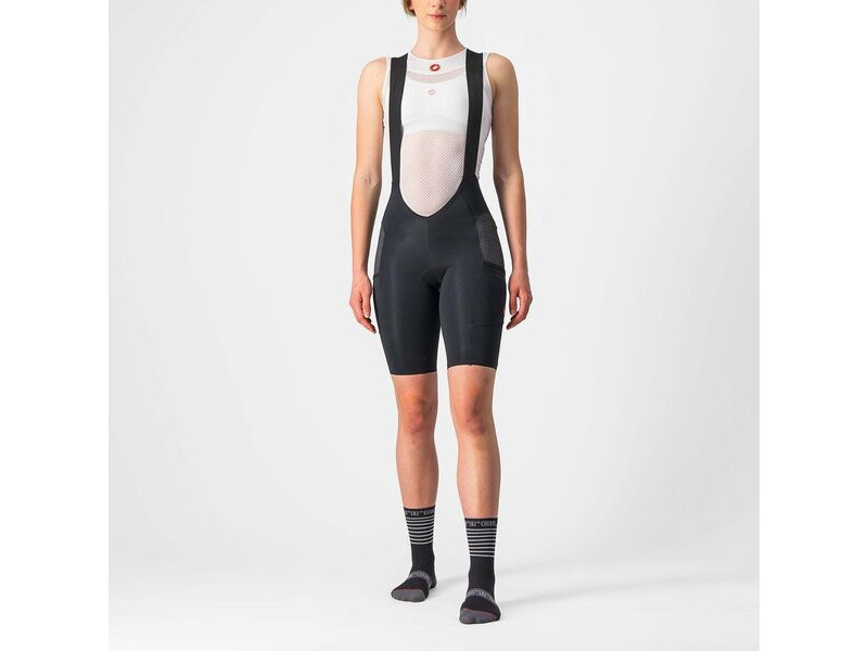 Castelli Free Unlimited Women's Bib Shorts Black click to zoom image