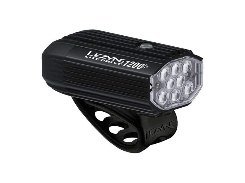 Lezyne LITE DRIVE 1200+ FRONT - SATIN BLACK click to zoom image