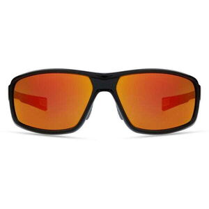 Madison Target Glasses - gloss black / fire mirror click to zoom image