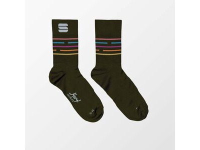 Sportful Vélodrome Women's Socks Beetle/Multicolour