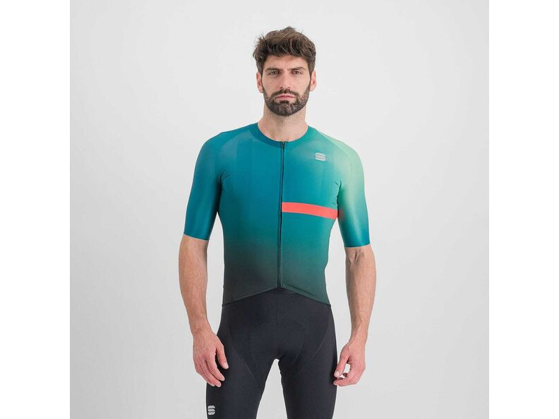 Sportful Bomber Jersey Shade Spruce/Pompelmo click to zoom image